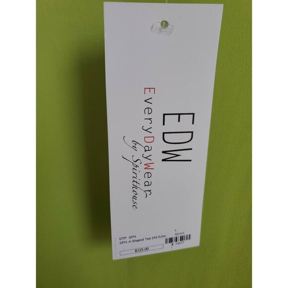 Spirithouse EDW Green Top Size L Polyester Blend Long Sleeve Round Neck - Picture 4 of 9